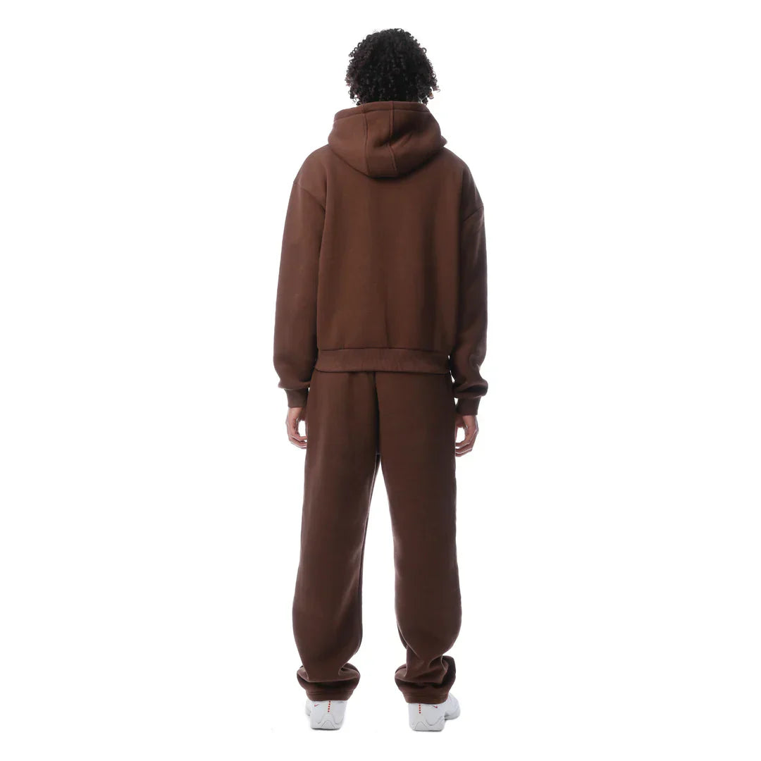 Tracksuit cusb clo zip-up brown